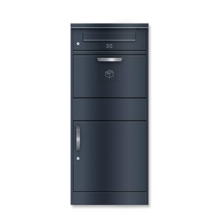 Metzler Edelstahlschild mit Briefsymbol für Paketboxen