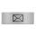 Metzler Edelstahlschild mit Briefsymbol für Paketboxen | Grau