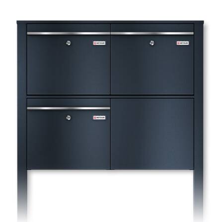 Metzler Briefkastenanlage freistehend für 3...