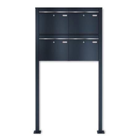 Metzler Briefkastenanlage freistehend für 4...