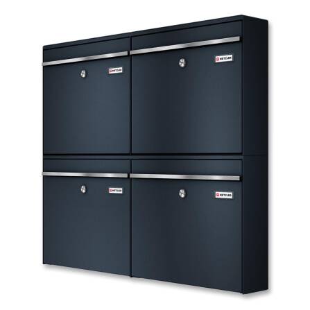 Metzler Briefkastenanlage für 4 Parteien,...