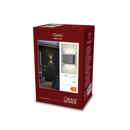 Wandleuchte | Chieri 2x4 | Anthrazit