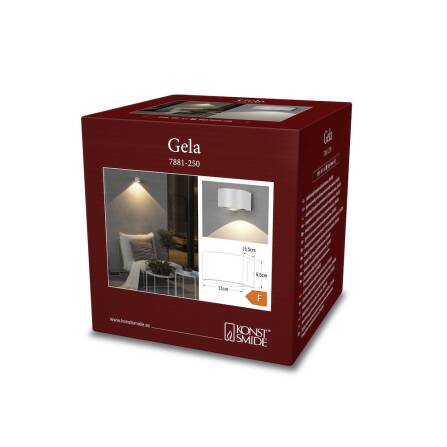 Wandleuchte LED | 3000K Warmweiß | IP54 | Weiß | Gala