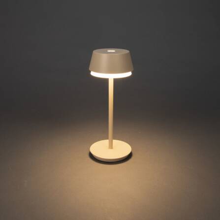 Akkuleuchte | Lyon | Sandfarbig