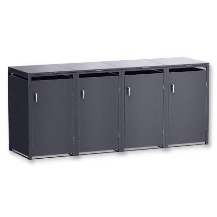 Metzler Mülltonnenbox | 4er | 240l | Eisenglimmer |...