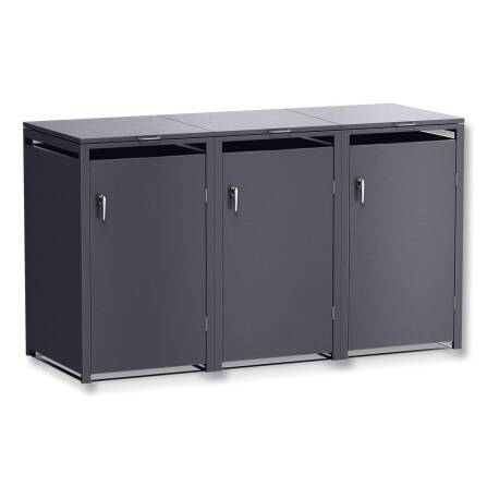 Metzler Mülltonnenbox | 3er | 240l | Eisenglimmer |...