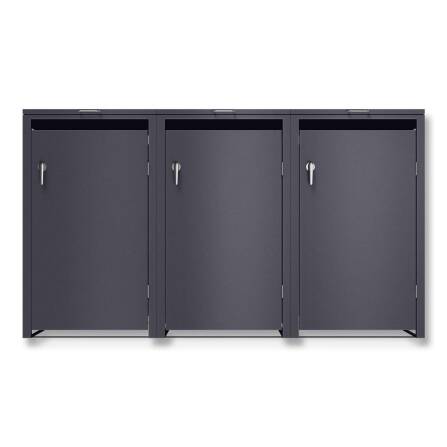 Metzler Mülltonnenbox | 3er | 240l | Eisenglimmer |...