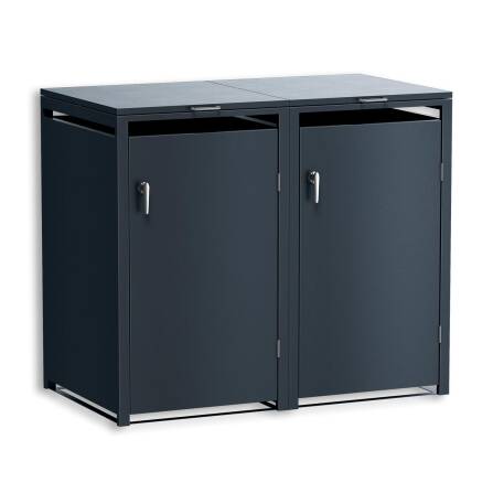 Metzler Mülltonnenbox | 2er | 240l | aus Stahl |...