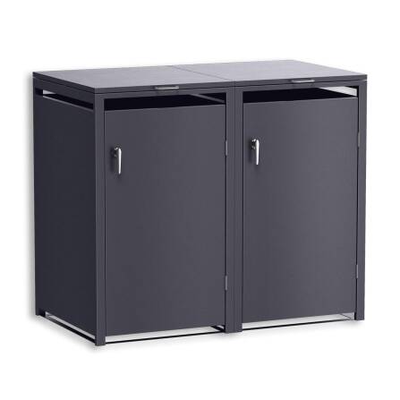 Metzler Mülltonnenbox | 2er | 240l | Eisenglimmer |...