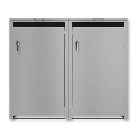 Metzler Mülltonnenbox | 2er | 240l | Grau | aus...