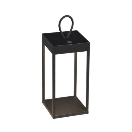 Akkuleuchte | Ravello | Schwarz | 15 x 15 x 30 cm