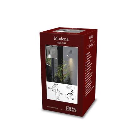 Modena Halogenspot | Wandleuchte | Grau