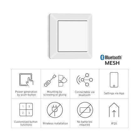 Steinel kinetischer Bluetooth Funkschalter | TapDuo C