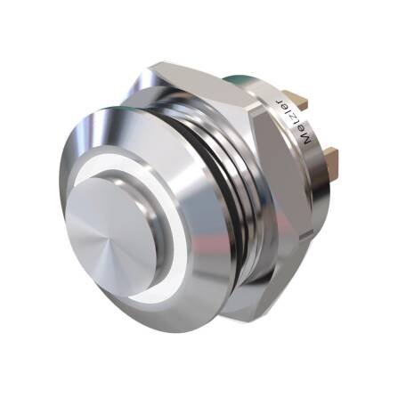Metzler - Drucktaster 12mm - LED Ringbeleuchtung...