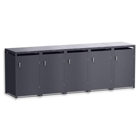 Metzler Mülltonnenbox | 5er | 240l | Eisenglimmer |...