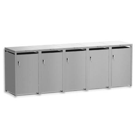 Metzler Mülltonnenbox | 5er | 240l | Grau | aus...