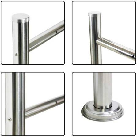 Metzler Briefkastenständer | 2er vertikal  | Edelstahl gebürstet | Erpo