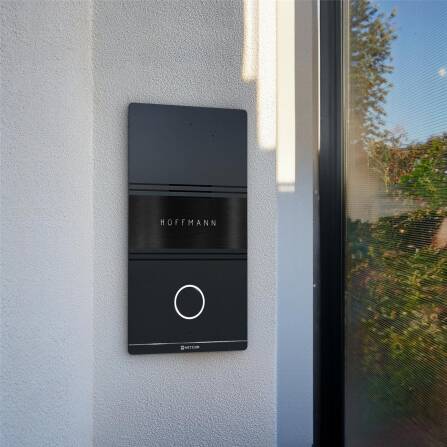 Metzler ADM10 Audio-Türsprechanlage | 1 Klingeltaster | RAL 7016 Anthrazit | Dominik
