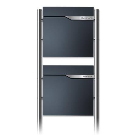 Metzler Standbriefkasten | 2er vertikal | personalisiert...