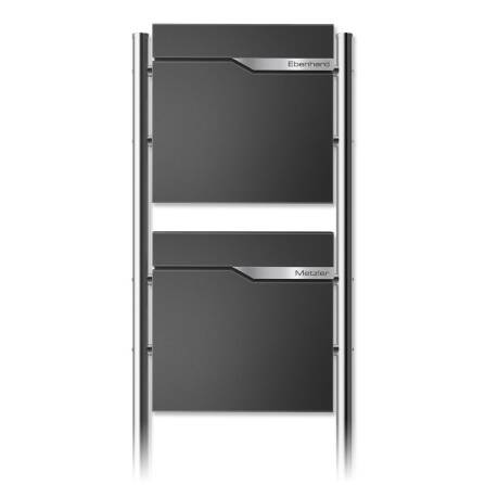 Metzler Standbriefkasten | 2er vertikal | personalisiert...