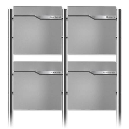 Metzler Standbriefkasten Mehrfamilienhaus | 4er |...