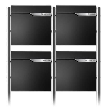 Metzler Standbriefkasten Mehrfamilienhaus | 4er |...