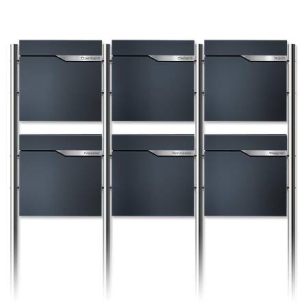 Metzler Standbriefkasten Mehrfamilienhaus | 6er |...