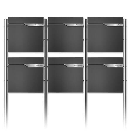 Metzler Standbriefkasten Mehrfamilienhaus | 6er |...