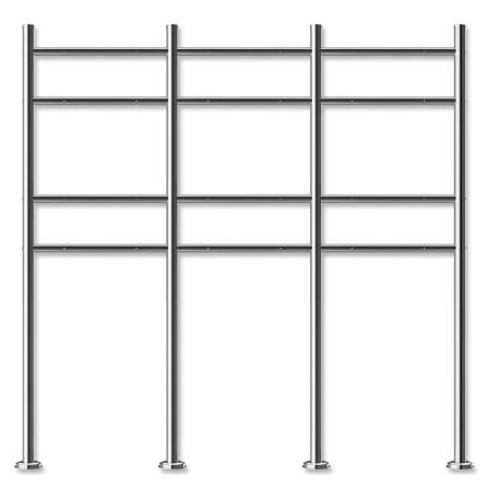 Metzler Standbriefkasten Mehrfamilienhaus | 6er | personalisiert mit Gravur | Eisenglimmer