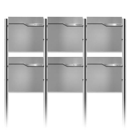 Metzler Standbriefkasten Mehrfamilienhaus | 6er |...