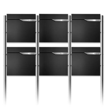 Metzler Standbriefkasten Mehrfamilienhaus | 6er |...