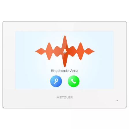 Metzler ADM10 Innenstation Home, 7 Zoll Touchscreen, weiß
