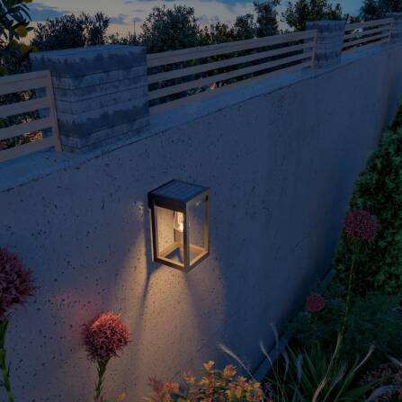 Lanterna da Esterno | Smart | Lampada Solare da Parete | LED RGB+Bianco Caldo