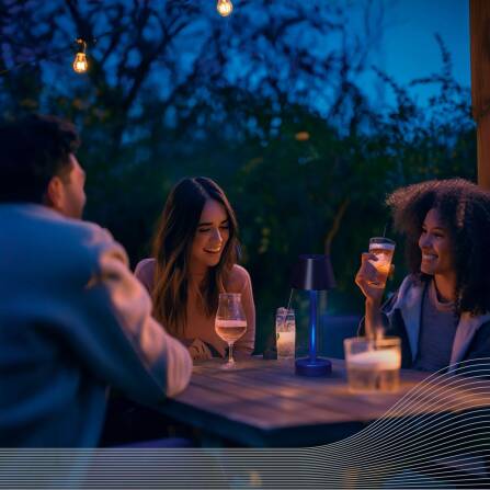 Outdoor Akkuleuchte | Lucca | LED RGB | Schwarz