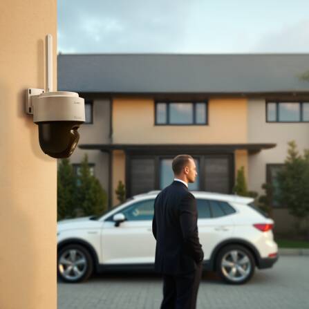 HiLook by HIKVISION 4 MP WLAN PT Video Überwachungskamera | PTZ-N2C400I-W (2.8mm)