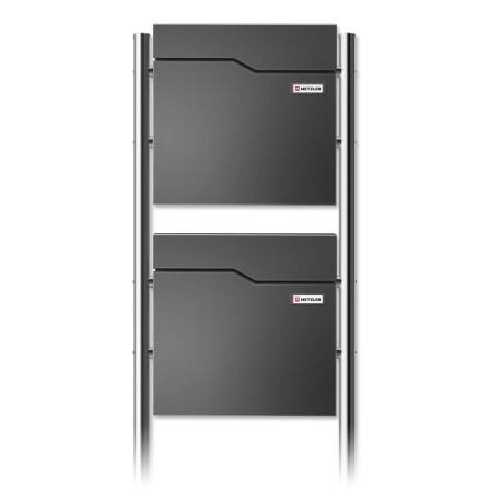 Metzler Standbriefkasten | 2er vertikal | mit...