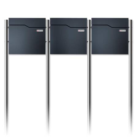 Metzler Standbriefkasten Mehrfamilienhaus | 3er | mit...