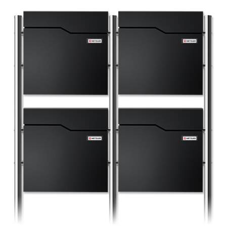 Metzler Standbriefkasten Mehrfamilienhaus | 4er | mit...