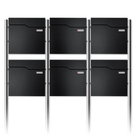 Metzler Standbriefkasten Mehrfamilienhaus | 6er | mit...