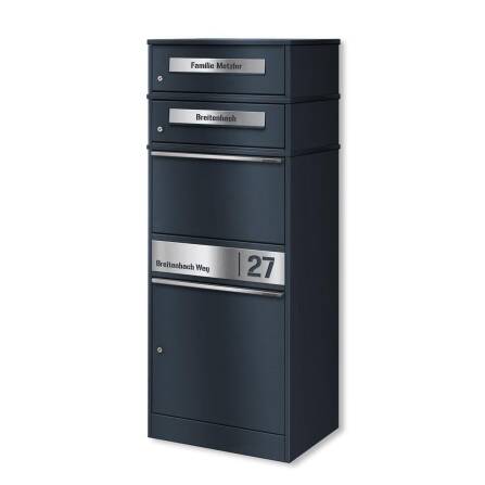 Metzler Paketbox mit 2 Briefkästen | personalisiert...