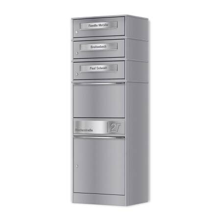 Metzler Paketbox mit 3 Briefkästen | personalisiert...