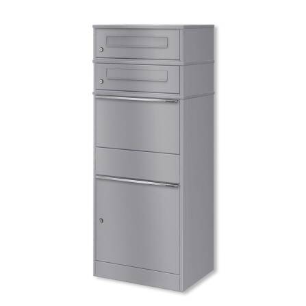 Metzler Paketbox mit 2 Briefkästen | zweifacher...