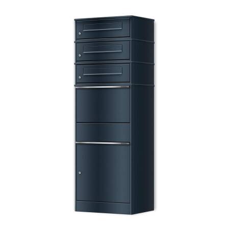 Metzler Paketbox mit 3 Briefkästen | dreifacher...