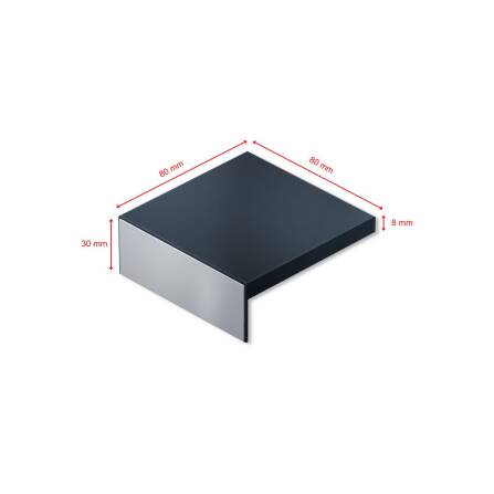 Metzler Mensola per cassette postali | RAL 7016 Antracite | Plate D