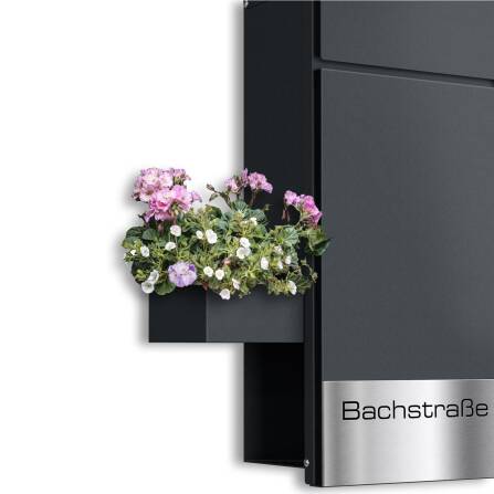 Metzler Dekoschale für Briefkästen | RAL 7016...