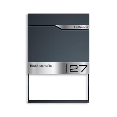 Metzler Cornice Decorativa per Cassette Postali | Mensola Decorativa in RAL 7016 Antracite | Frame K