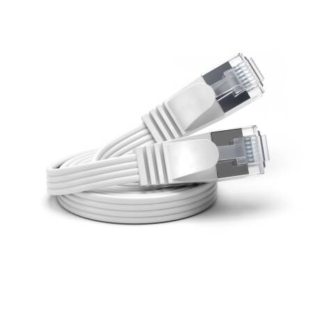 Metzler Patchkabel flach | Cat.6 | weiß