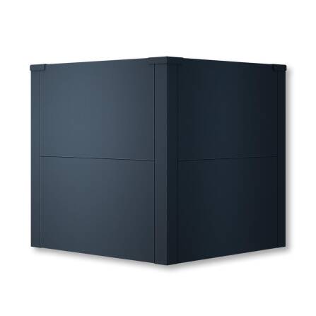 Metzler letto rialzato per giardino o balcone | Grigio antracite | 50 x 50 x 50 cm