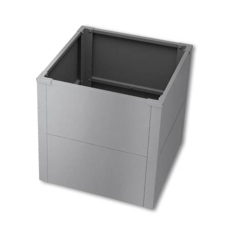 Metzler Letto Rialzato per Giardino o Balcone | Grigio | 50 x 50 x 50 cm