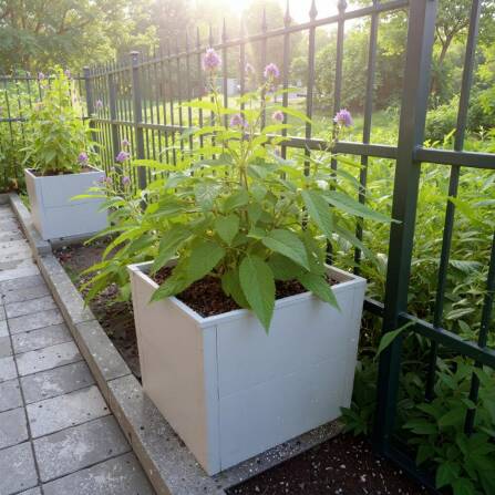 Metzler Letto Rialzato per Giardino o Balcone | Grigio | 50 x 50 x 50 cm